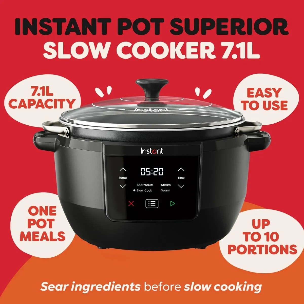 - Superior Slow Cooker 7.1L Multi-Function - Image 2