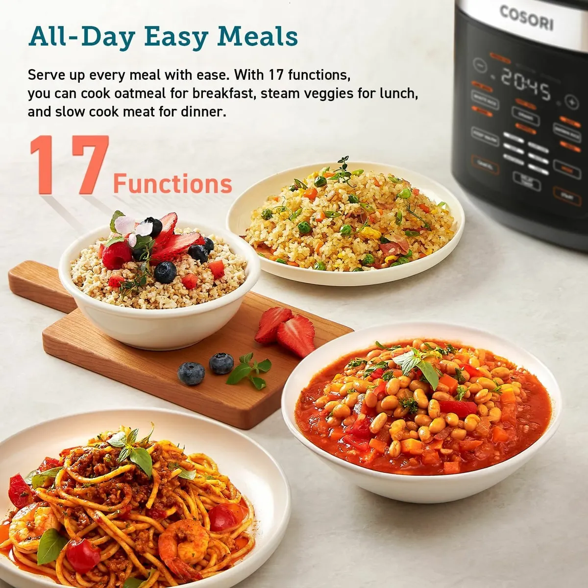 Rice Cooker Slow Steamer with Ceramic Coated - Image 3