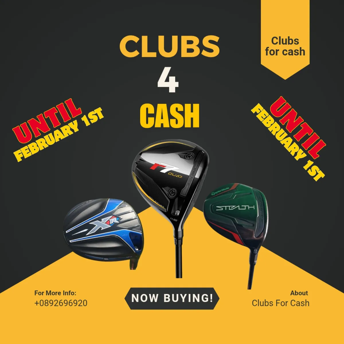 Now buying clubs for cash 💸 - Image 1