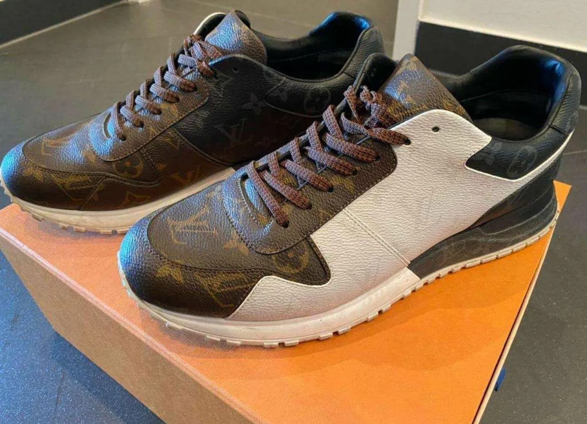 Louis Vuitton Mens Sneakers    Triple Monogram - Image 1