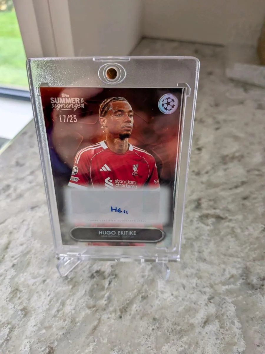 Hugo Ekitike Liverpool Topps Summer Signing card - Image 1