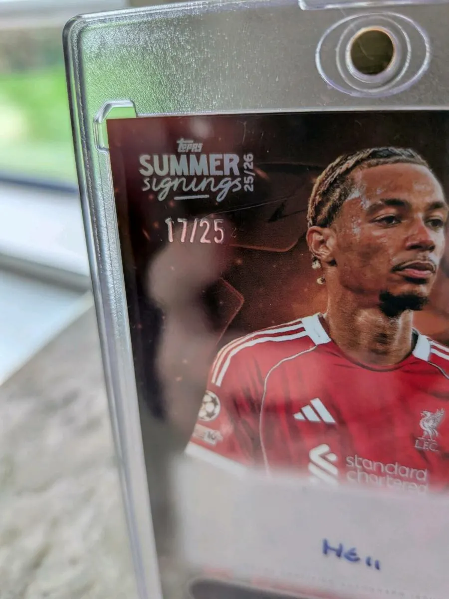 Hugo Ekitike Liverpool Topps Summer Signing card - Image 2