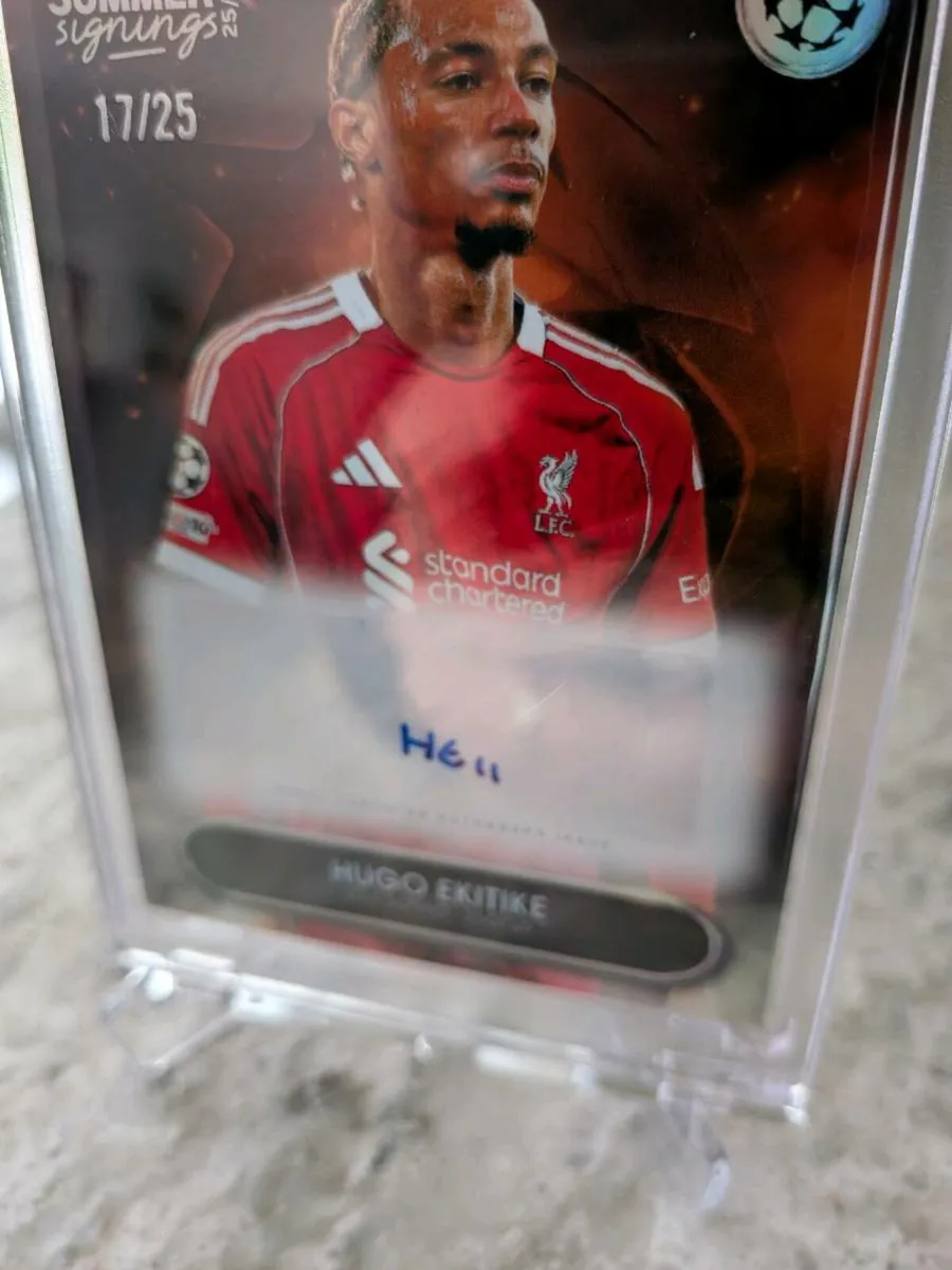Hugo Ekitike Liverpool Topps Summer Signing card - Image 3