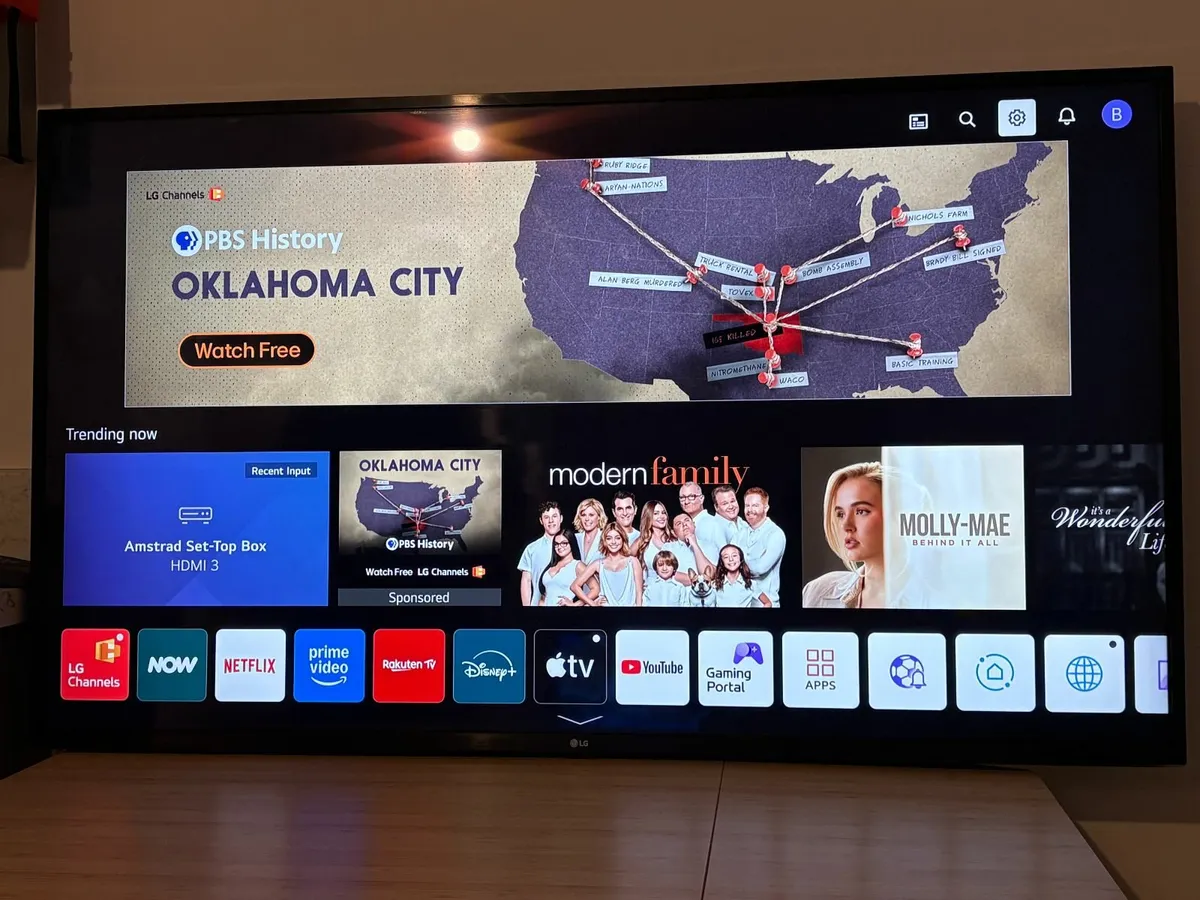 LG 55" 4K UHD Smart Television - Image 1