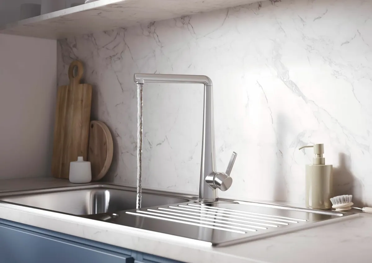 Pine Easyfit Kitchen Sink Mixer Chrome Tap - Image 2