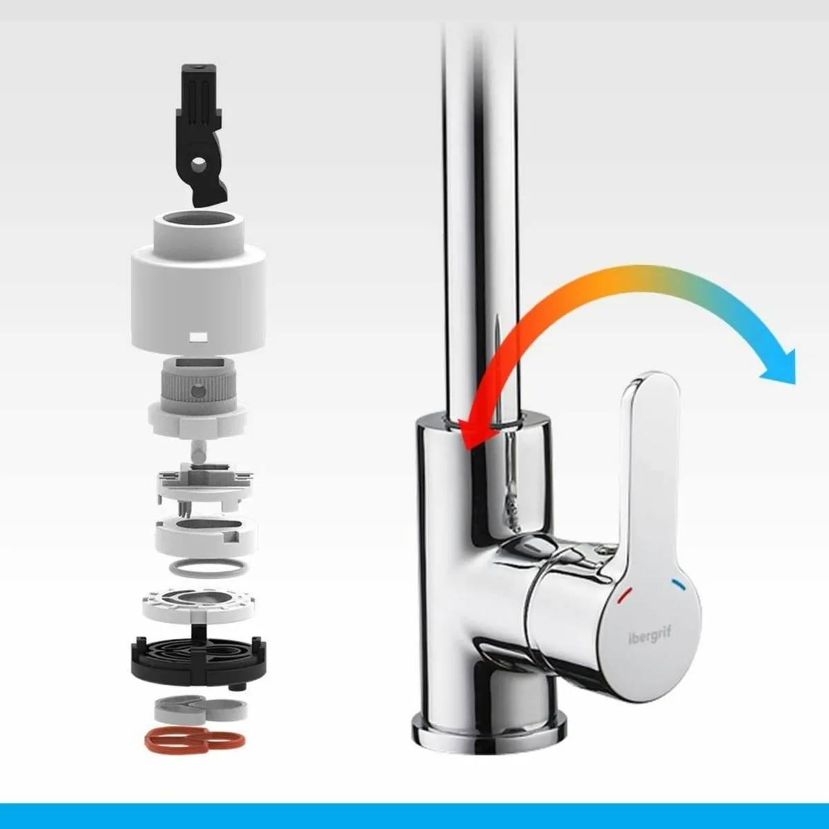 M14022 Kitchen Tap Sink Taps 360degrees Rotate - Image 4