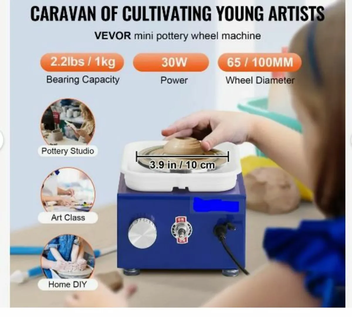 Pottery Wheel Mini Ceramic Wheel - Image 3