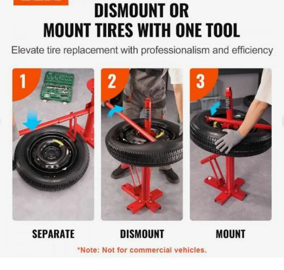 Portable Manual Tire Changer Bead Breaker Tool - Image 3