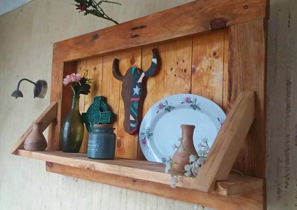 Rustic Floating Storage display - Image 2