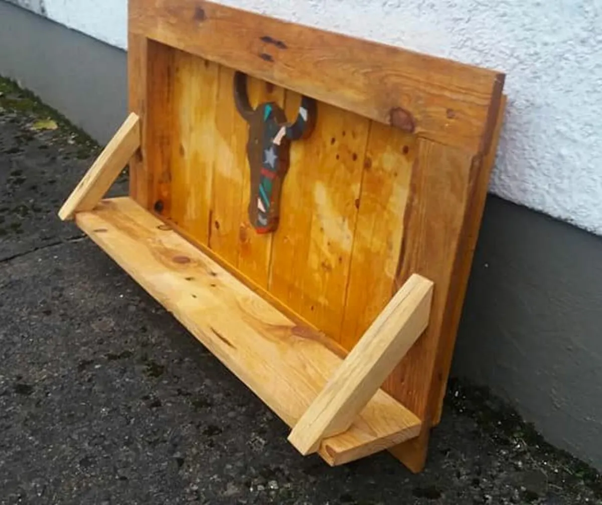 Rustic Floating Storage display - Image 4