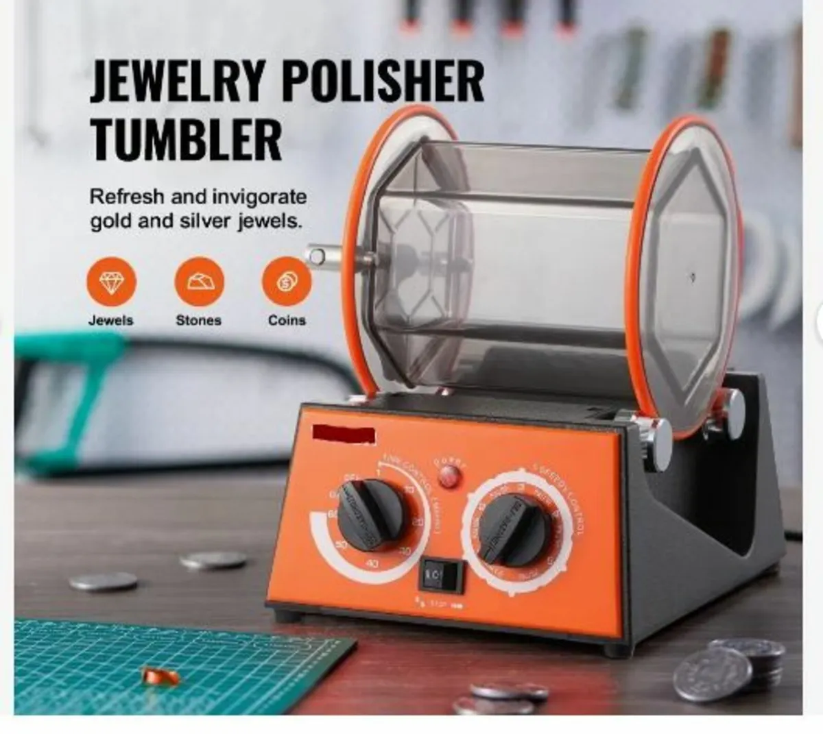 3kg Rotary Tumbler Surface Polisher Jewelry - Image 3