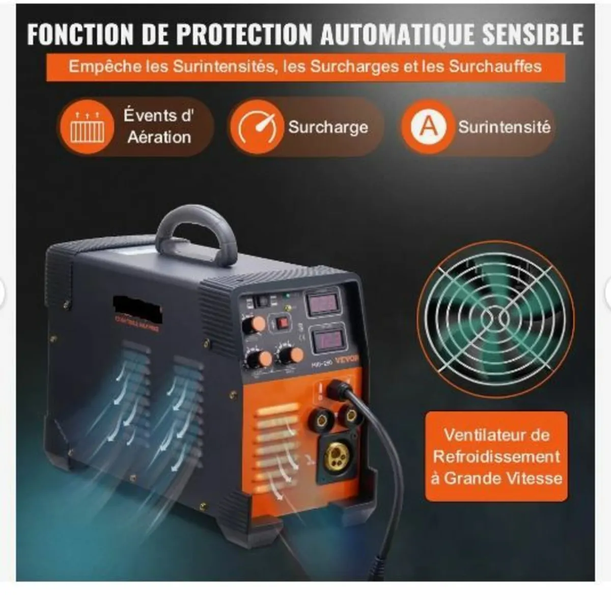 MIG Welder 250 Amp MIG TIG Arc Welder 3 in 1 - Image 4