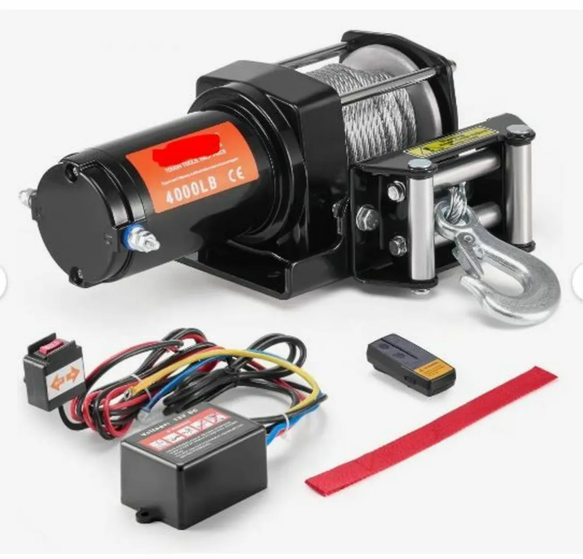 Electric Winch ATV UTV 1814.4 kg Steel - Image 1