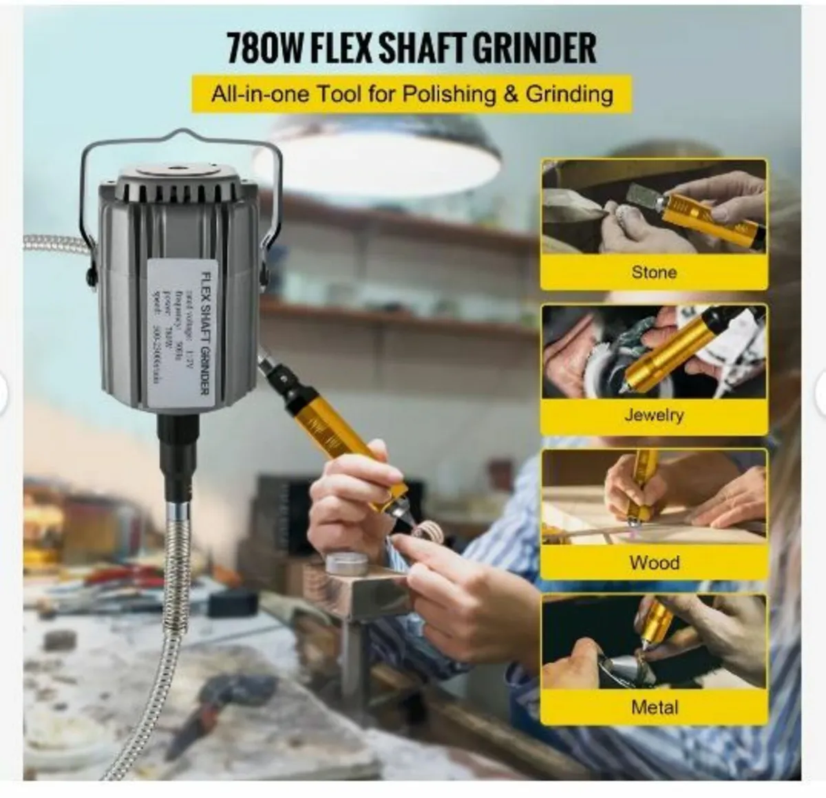 Flex Shaft Grinder 780W Rotary Tool - Image 2