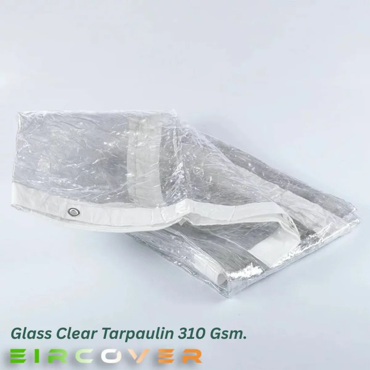 Glass Clear Tarpaulin 2m x 2.4m (7' - 8') 310 gsm - Image 4