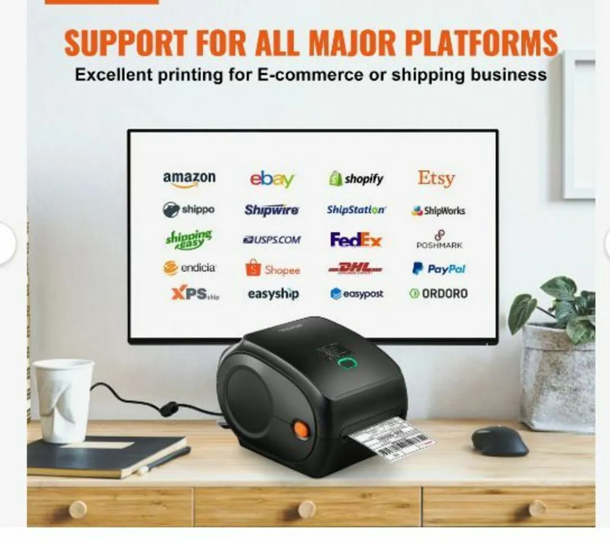 Thermal Label Printer, 300DPI for 4x6 Mailing - Image 3