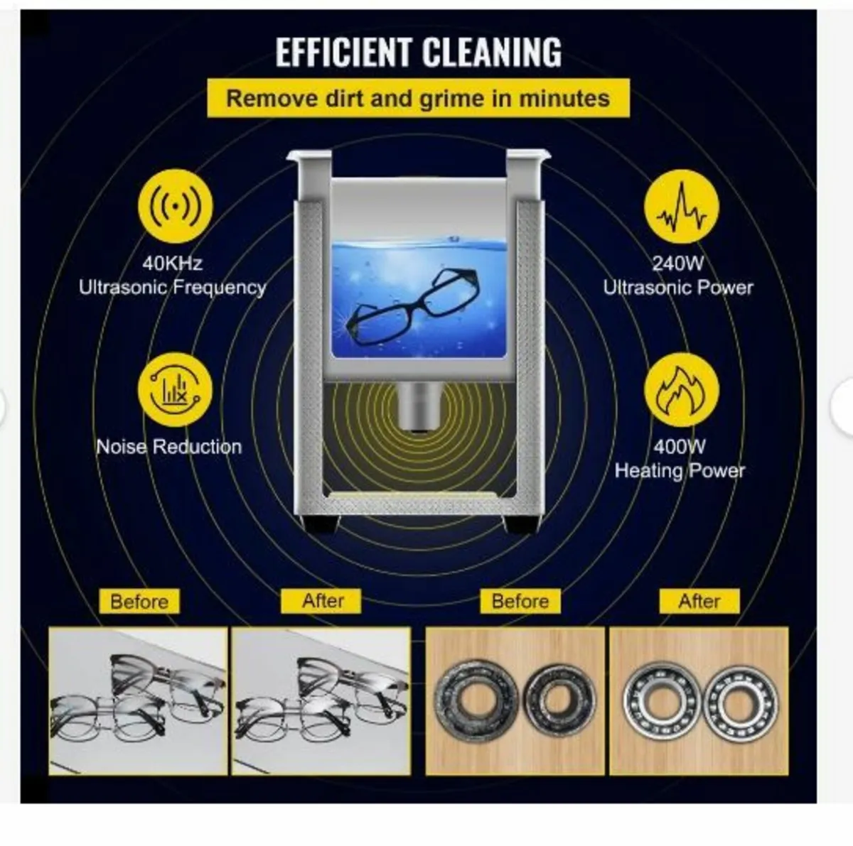 10L Upgraded Ultrasonic Cleaner (400W Heater - Image 4