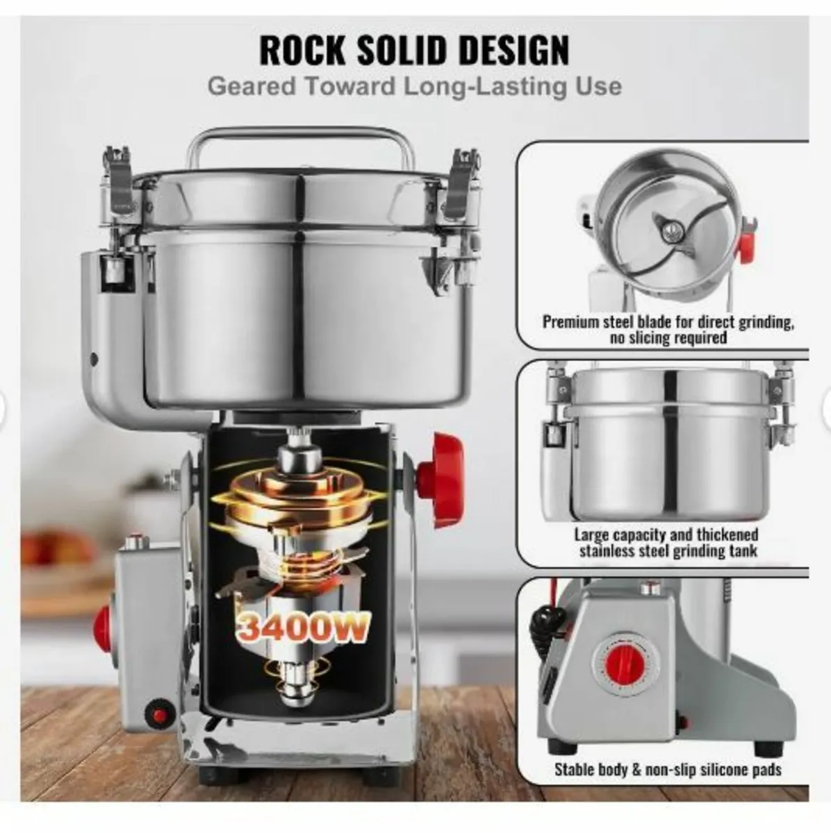 2500g Electric Grain Mill Grinder - Image 3