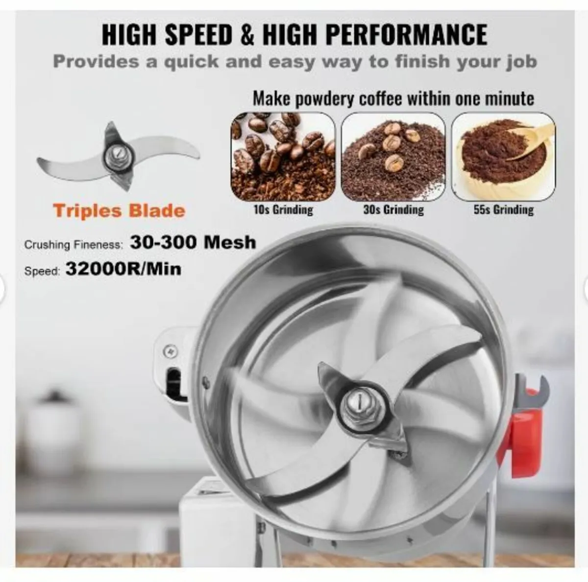 2500g Electric Grain Mill Grinder - Image 4