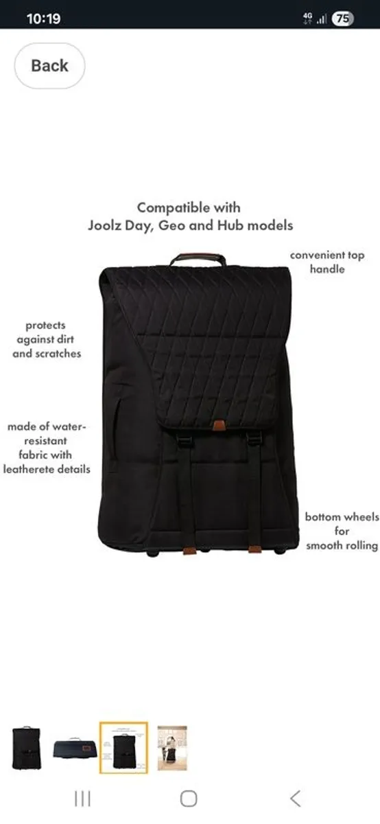 Joolz Pram travel carrier - Image 1