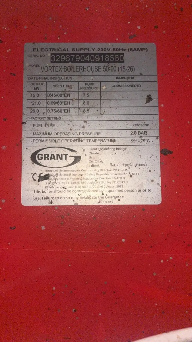 GRANT Vortex 50-90 Oil Boiler - Image 2