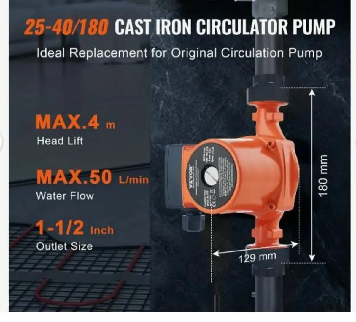 Hot Water Recirculating Pump - Image 2