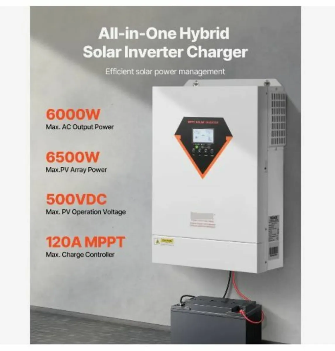 Hybrid Solar Inverter, 6000W - Image 2