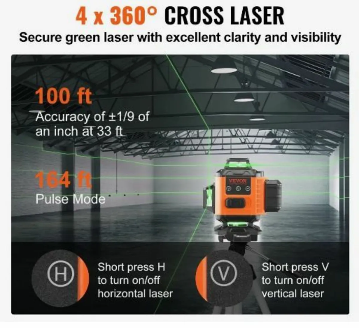 Laser Level 3048 cm Green Cross Line - Image 2