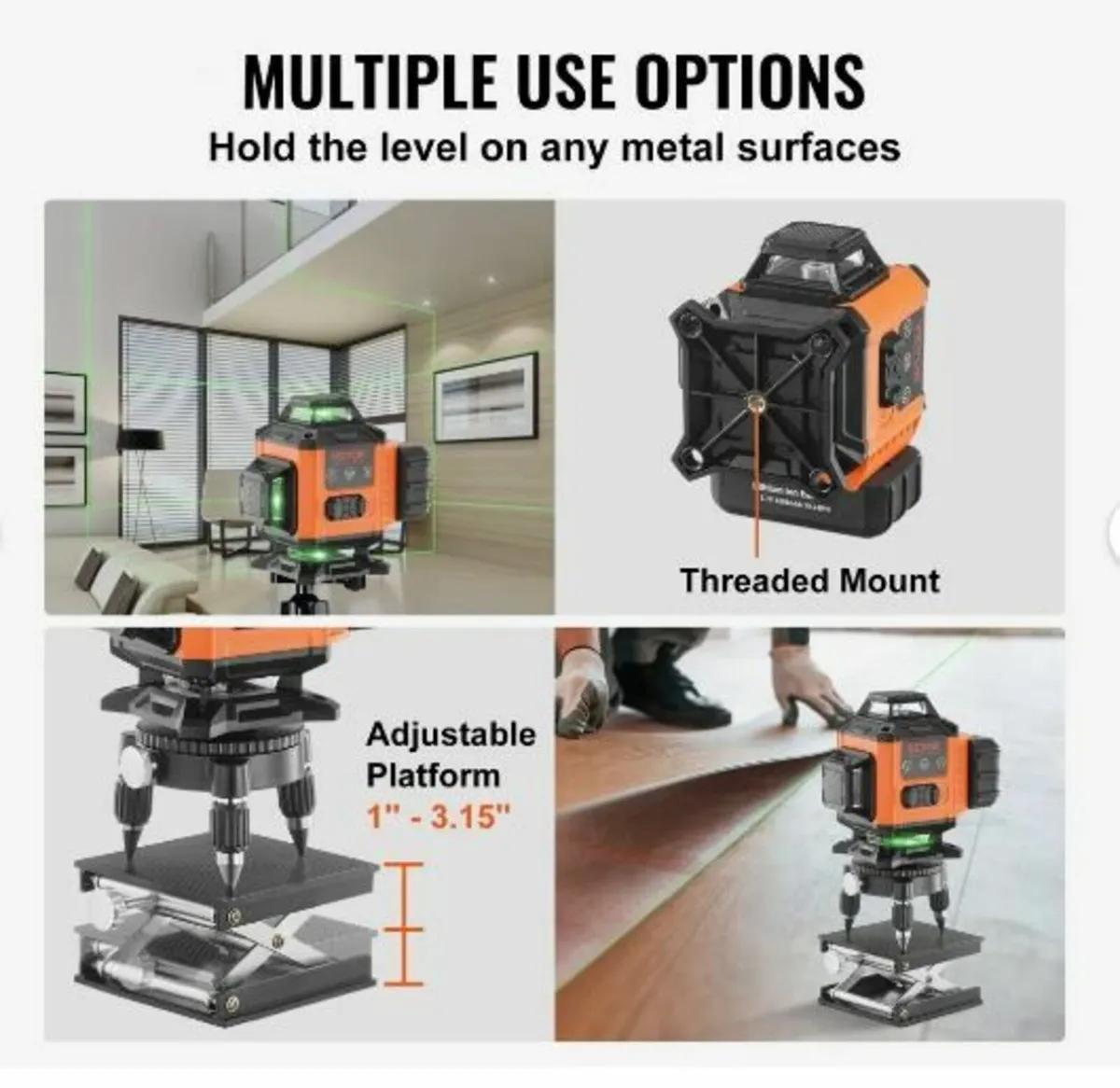 Laser Level 3048 cm Green Cross Line - Image 4