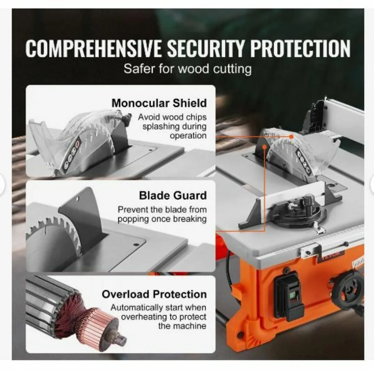 1800 W Table Saw Electric Cutting Machine - Image 4