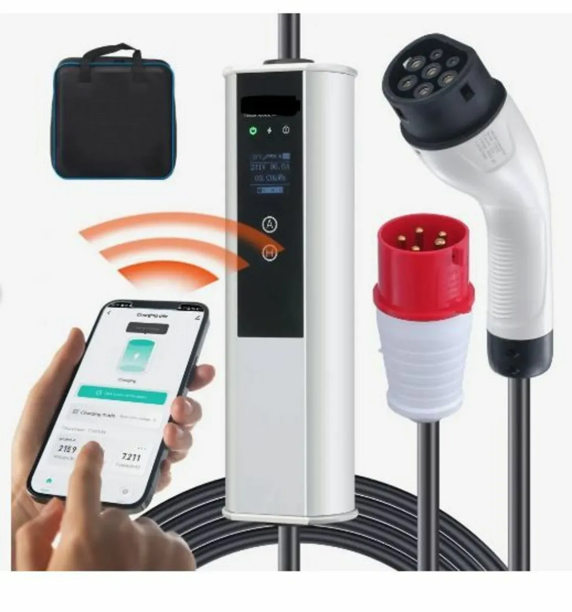 Portable EV Charger Type 2, 16A 3.68 kW/11 kW - Image 1