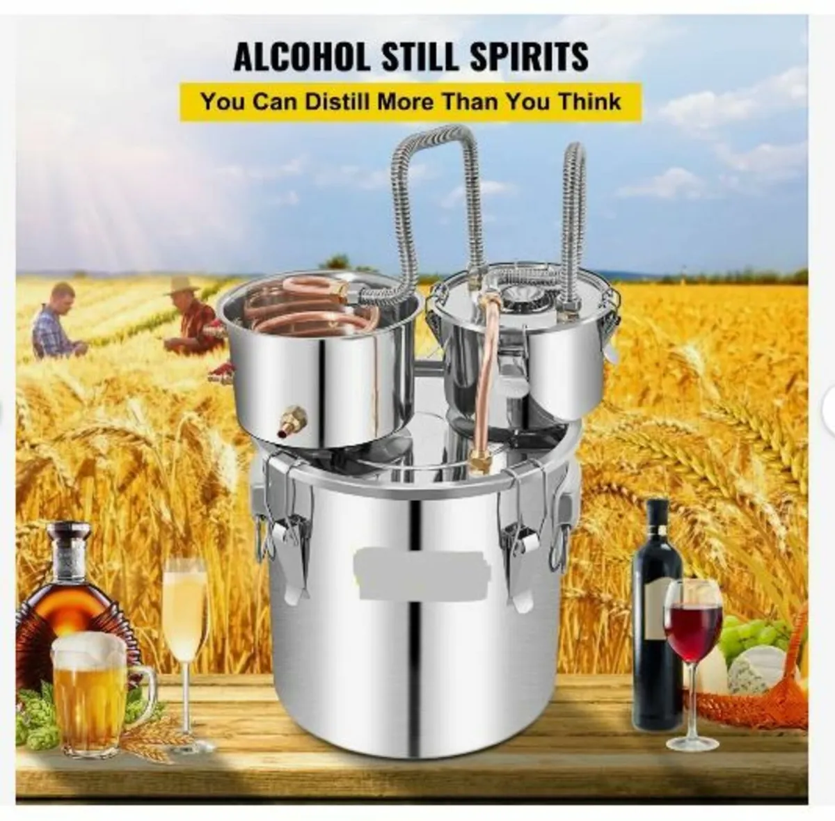 Alcohol Still, 50L SUS Water Alcohol Distiller - Image 1