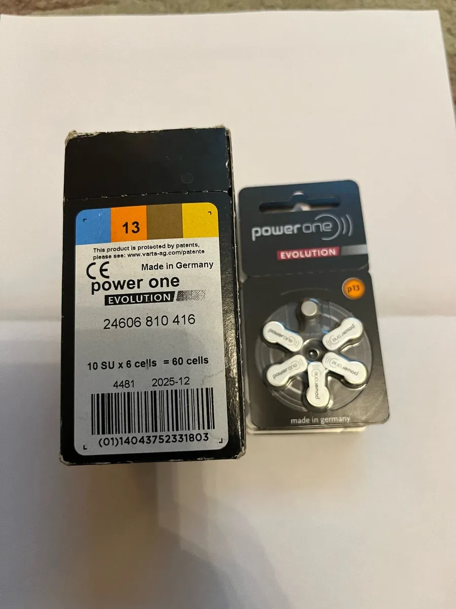Power One: Hearing aid batteries,