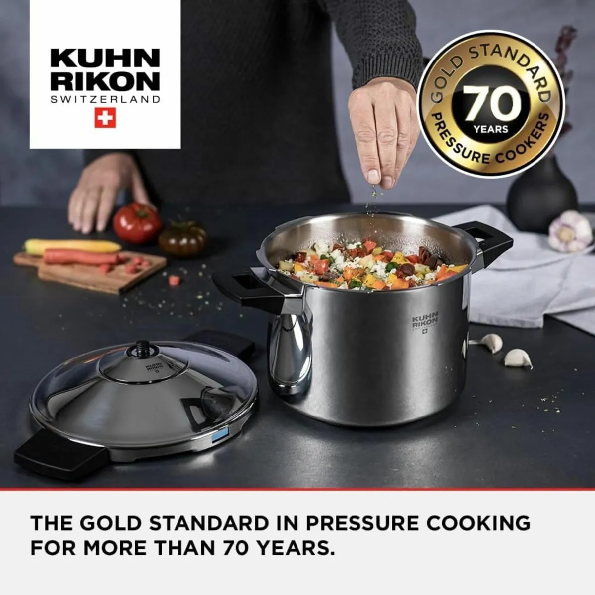 Pressure Cooker Duromatic Inox 6L/24cm Food - Image 3