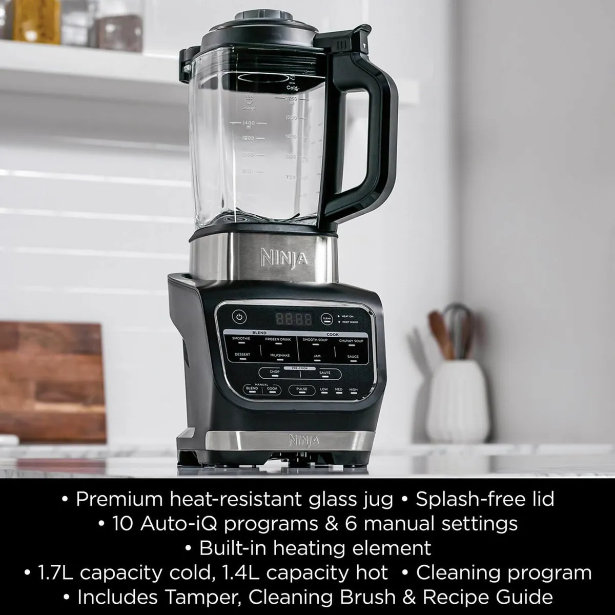 Foodi Blender Soup Maker 10 Auto-iQ Programs 1.7L - Image 3