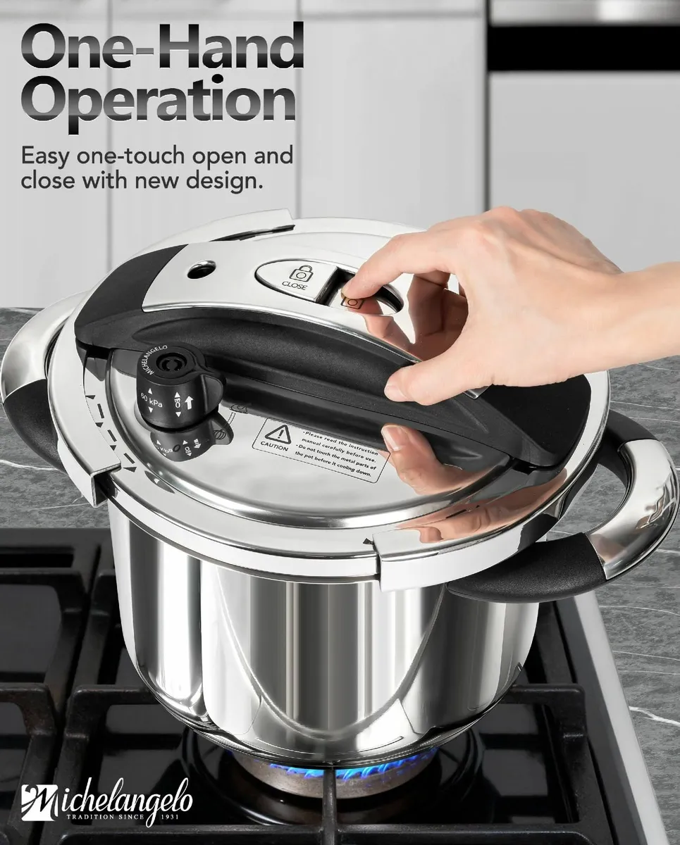 Stainless Steel Pressure Cooker 5L 3-in-1 Large - Image 3