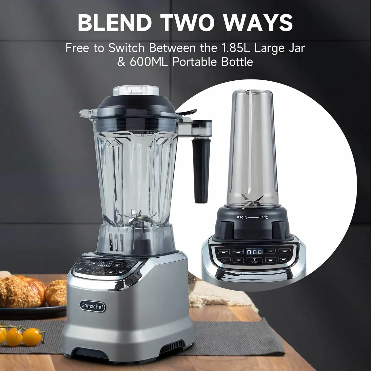 Blender Smoothie Maker with Two Ways 1800W - Image 3