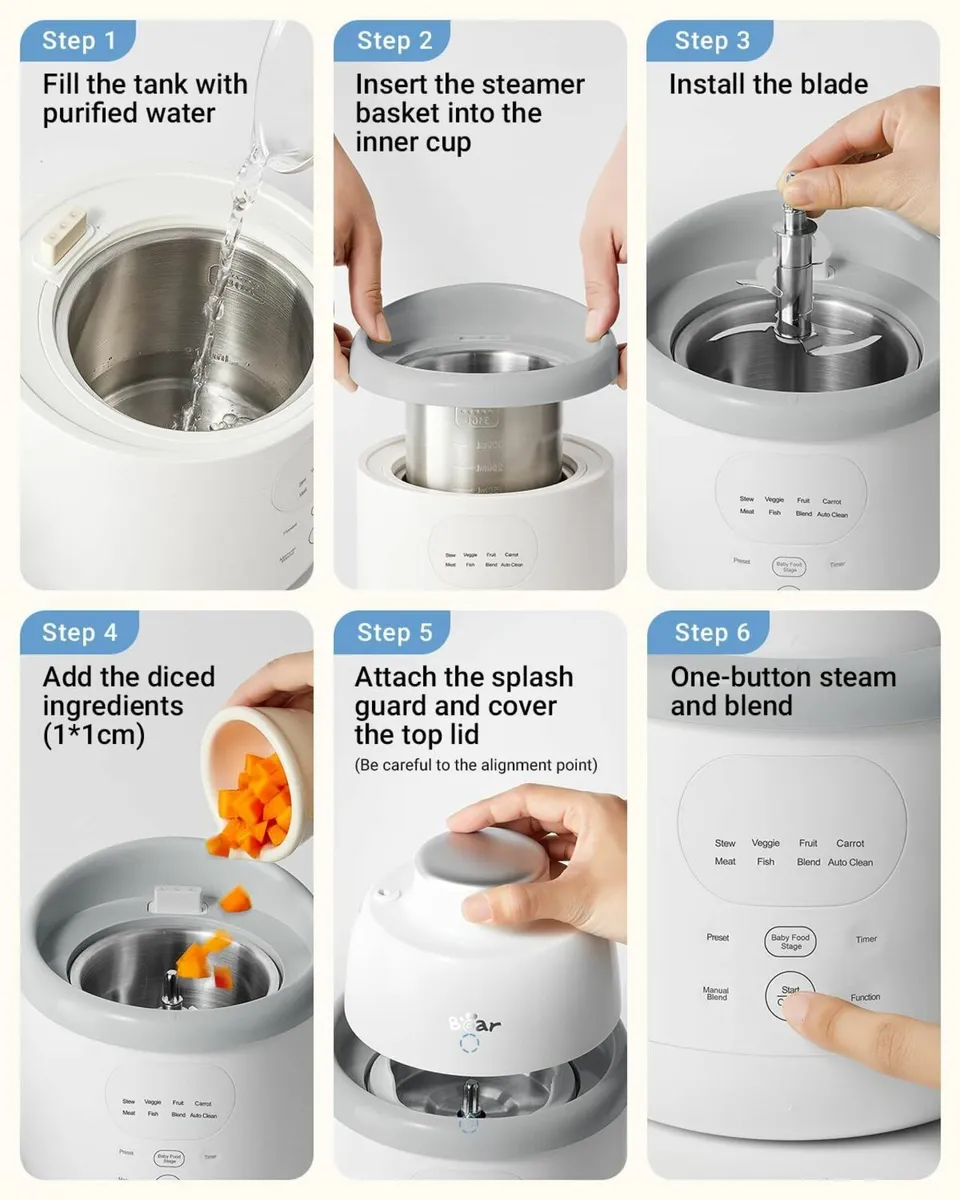 NutriEase AllStage Stainless Steel Baby Food - Image 4