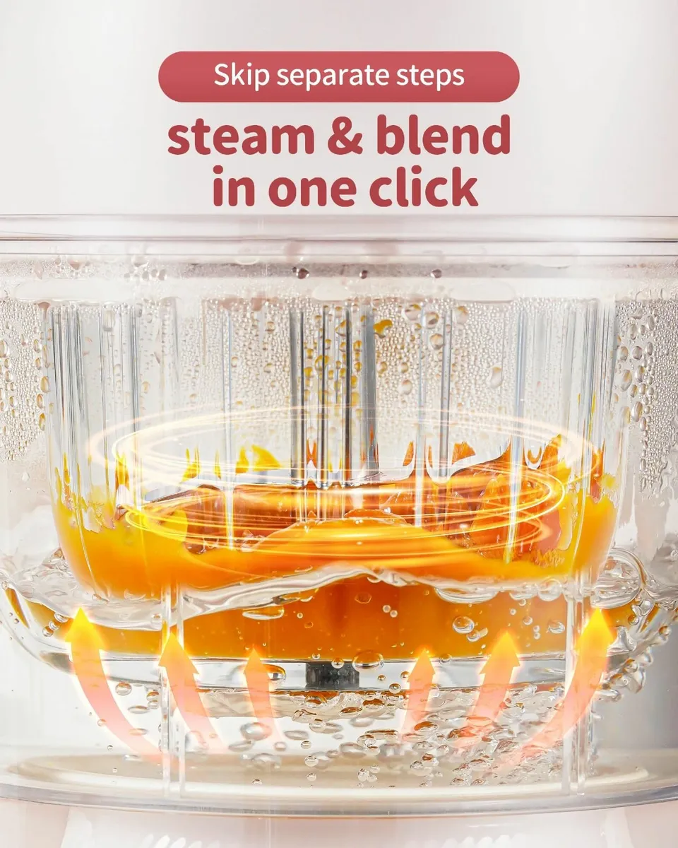 6-in-1 Baby Food Maker with Auto Steam Blend - Image 3