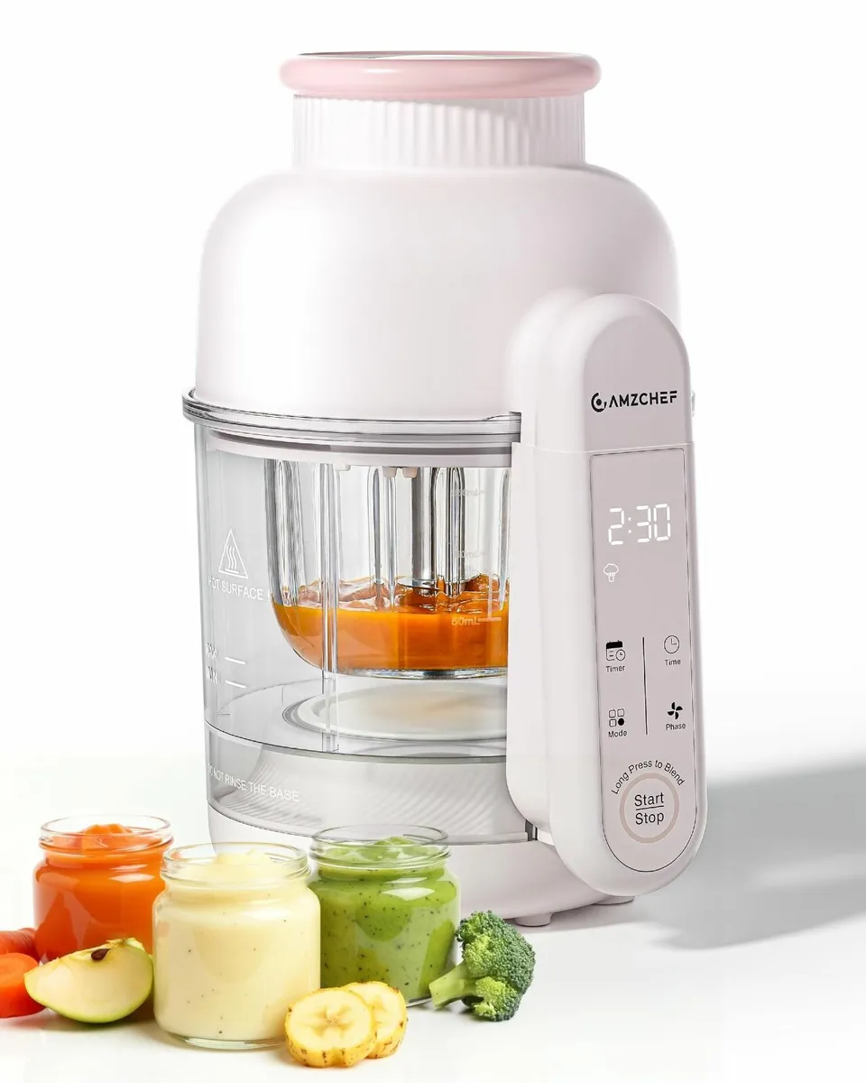 6-in-1 Baby Food Maker with Auto Steam Blend - Image 1