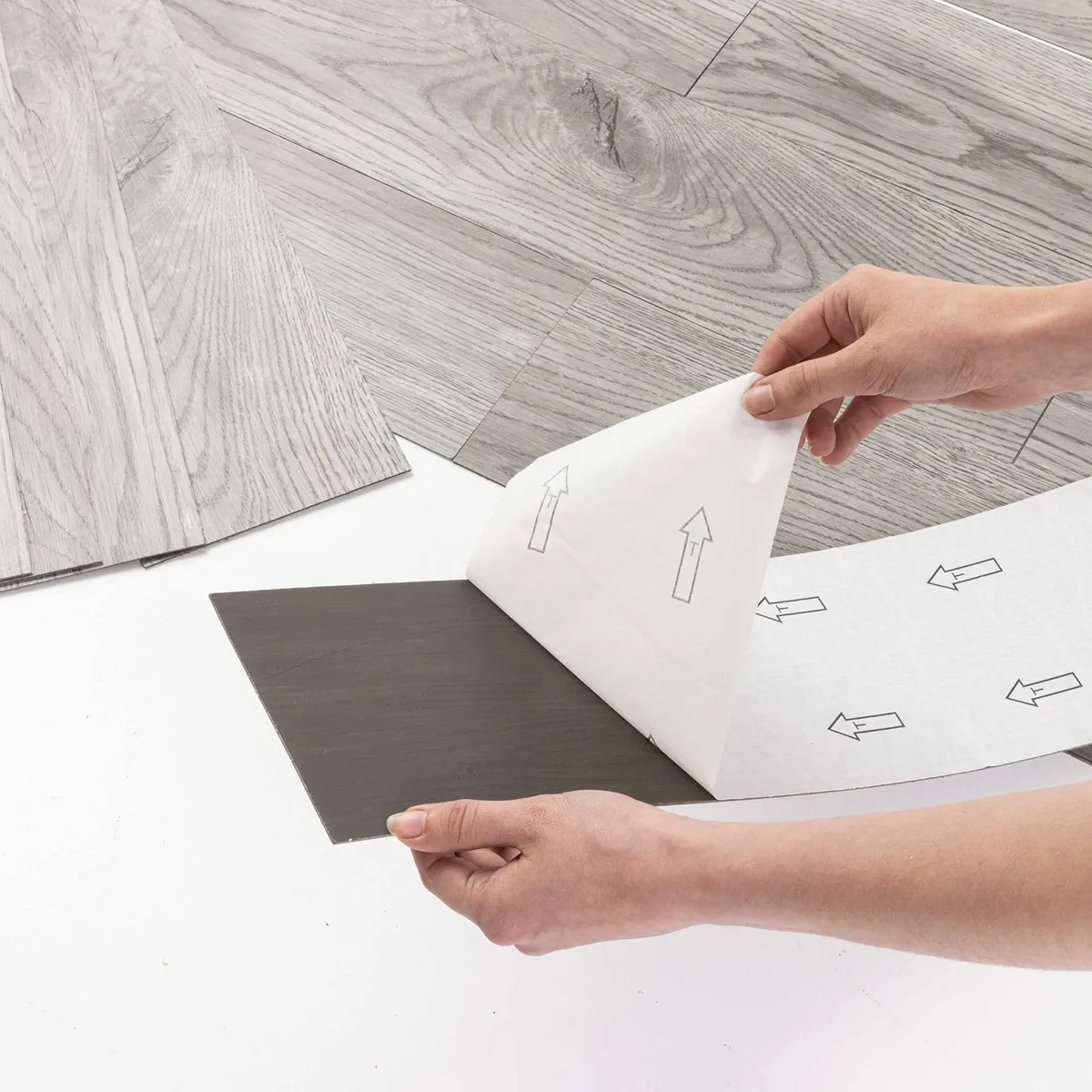 © Self Adhesive Floor Tile Vinyl Flooring Washed - Image 4