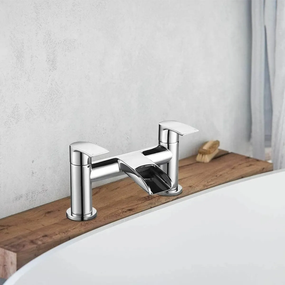 Waterfall Bath Tap Bathroom Mixer with Double - Image 2