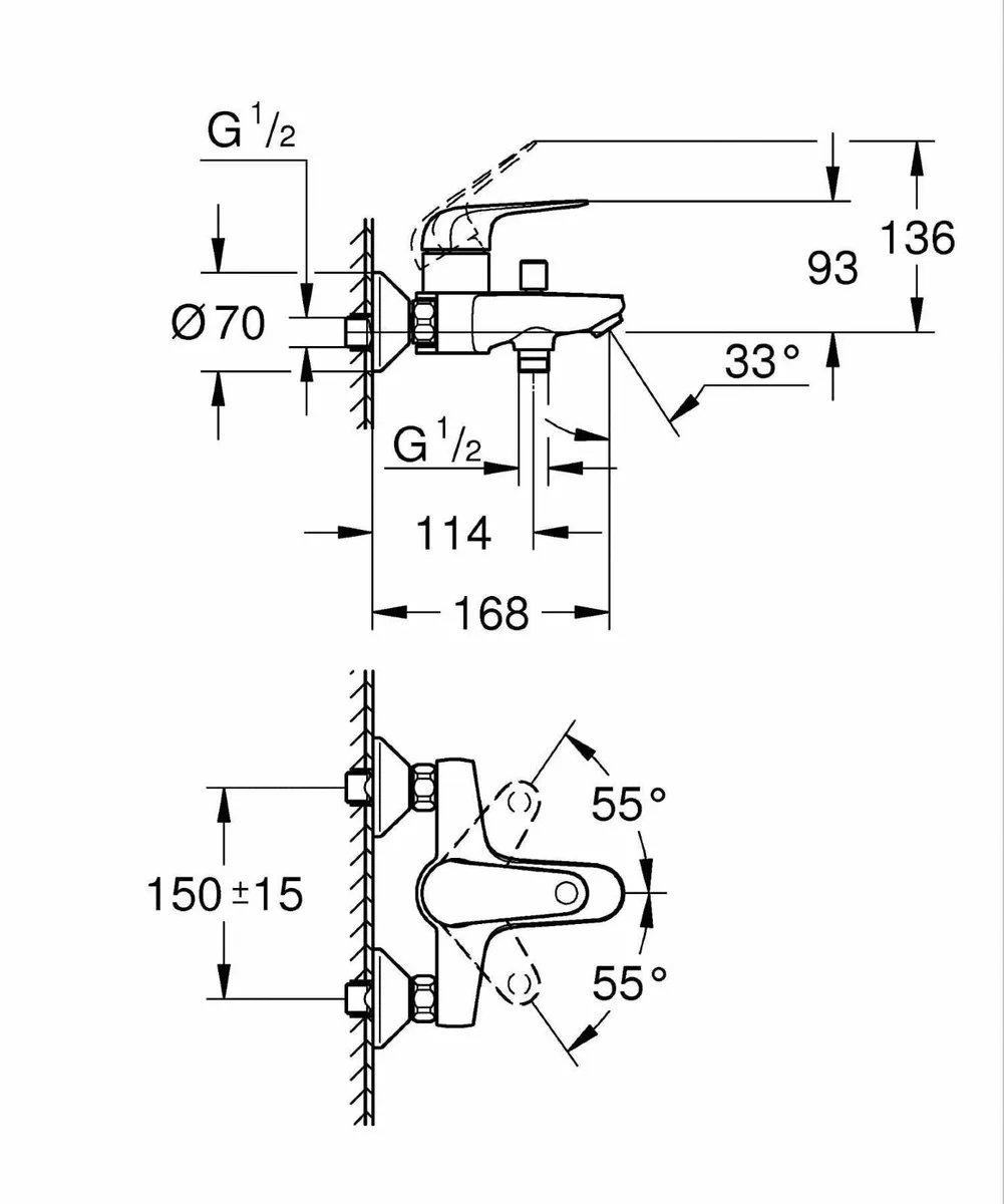 Swift QuickFix - Single-Lever Bath/Shower Mixer - Image 3