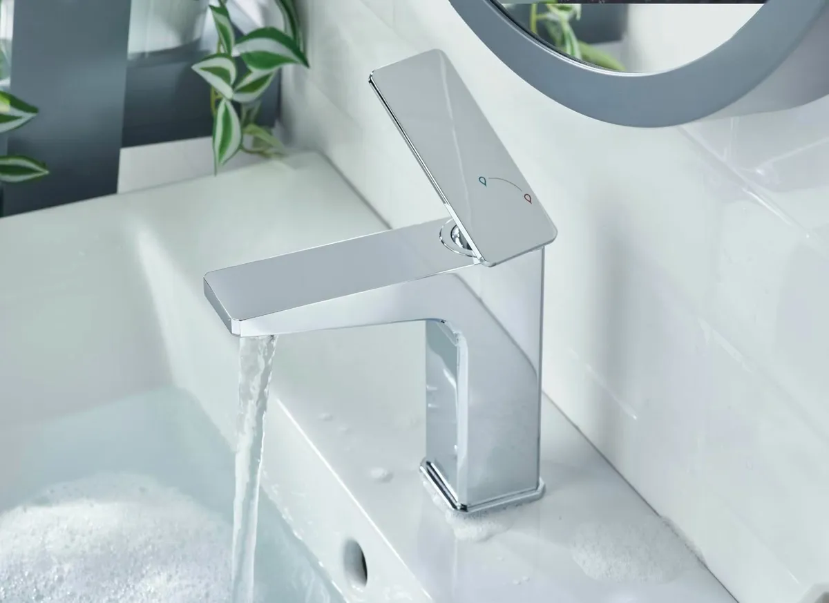 Delgado Eco Start Basin Mixer with Clicker Waste - Image 4