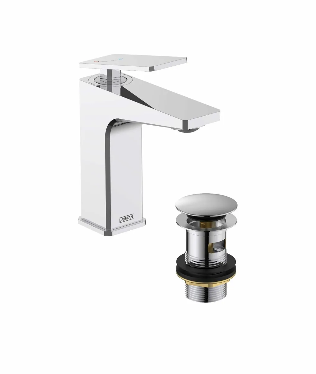 Delgado Eco Start Basin Mixer with Clicker Waste - Image 1