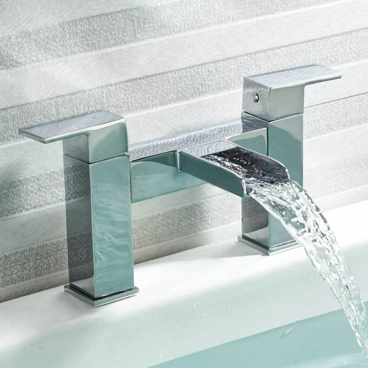 Waterfall Bath taps Bathroom Filler Mixer Tap - Image 2