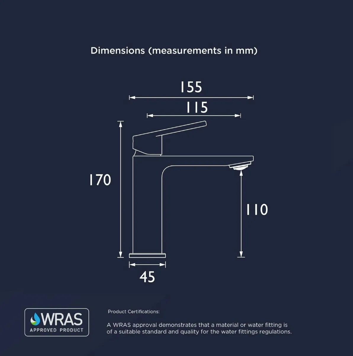 Frammento Eco Start Basin Mixer with Clicker - Image 3