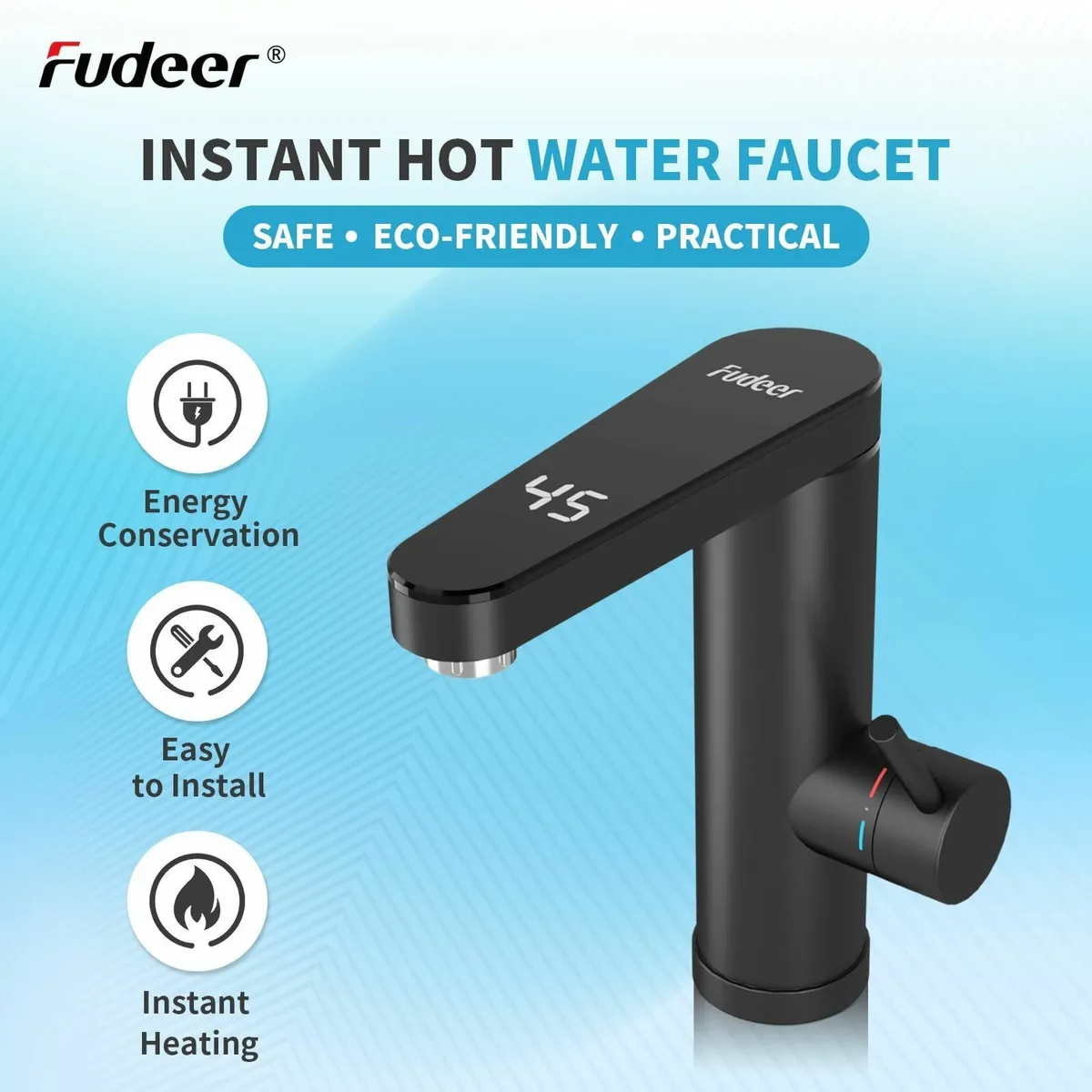 Instant Hot Water Faucet 220V 3.3KW Bathroom - Image 3