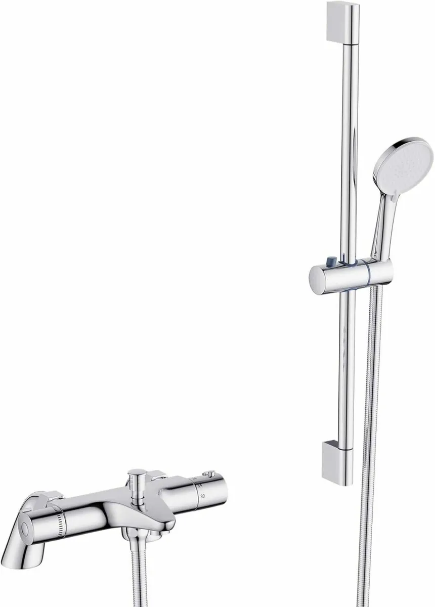 Thermostatic Bath Shower Mixer Tap Set Bathtub - Image 1