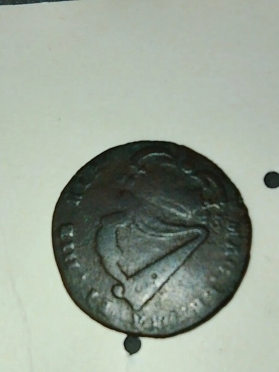 Irish half very old 1683 - Image 1